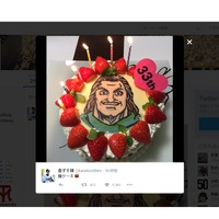 オリックス・金子千尋、33歳の誕生日…夫人の手作りケーキに絶賛の声 画像