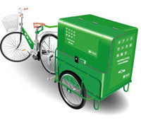 コクヨが自転車配送導入で2010年のCO2削減強化 画像