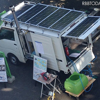 被災地で電気とお湯を供給する“軽自動車型”電源車 画像