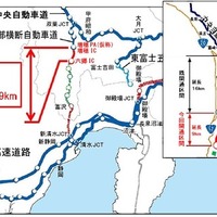 中部横断自動車道・六郷IC-増穂ICが開通　2017年3月 画像