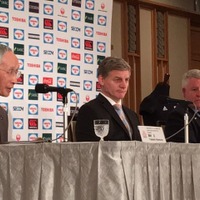 オールブラックスと日本代表テストマッチ「ライバルと認められるよう」岡村会長 画像