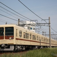 新京成電鉄「くぬぎ山のタヌキ」旧塗装車が運行開始 画像