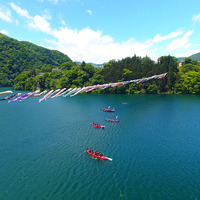 10人乗りのゴムボートレース「赤谷湖Eボート大会」5月開催 画像
