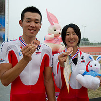 アジア選手権の複合種目で日本の盛と上野が3位 画像