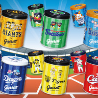 セ・リーグ6球団のポップコーン缶がギャレットから数量限定で登場 画像