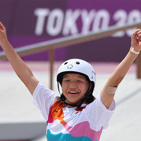【東京五輪／スケートボード】13歳・西矢椛が日本最年少金メダル　「周りの人が励ましてくれた」 画像