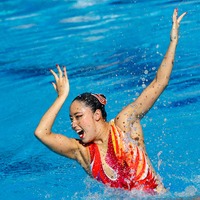 【世界水泳】アーティスティック・スイミング、乾友紀子が初の金メダル　「特別な思い」と歓喜 画像