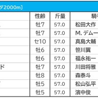 【帝王賞／馬単1点勝負】“帝王”ケインズが連覇濃厚も、波乱を招く「もう1頭の5歳馬」 画像