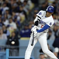 【MLB】大谷翔平、強烈“175キロ”の一打も二塁正面に　今季3打点目でドジャース先制点 画像