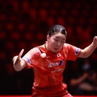 張本美和、18歳との“日韓若手対決”で完勝　キム・ナヨンに4－0ストレートで好調キープ【ITTFワールドカップ2024】 画像