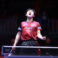 “エース”張本智和が世界8位相手に圧巻の8連続ポイント　林昀儒とのエース対決制し3連勝に導く【世界卓球】 画像