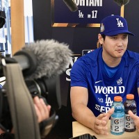 【MLB】「大谷さんはどこ?」大谷翔平、WS前日会見に報道陣“殺到”でファン驚愕 「ほんとにスーパースター」 画像