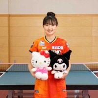 張本美和、サンリオとスポンサー契約を締結　「キャラクターに負けないように、世界で愛される選手を目指したい」 画像