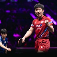 張本智和、躍進の“同級生”篠塚大登との打ち合い制し準決勝へ 注目の日本人対決に勝利でベスト4入り【WTTチャンピオンズ重慶】 画像