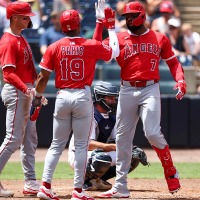 【MLB】エ軍が展開した歴史的HR攻勢　トラウトら3選手が2発、殊勲の26歳を指揮官も絶賛「自信を深めたのは本当に嬉しい」 画像