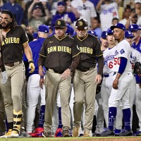 【MLB】ドジャース戦でついに乱闘騒ぎ……タティスJr.に死球で両チーム限界点　さらに大谷翔平にも再び死球 画像