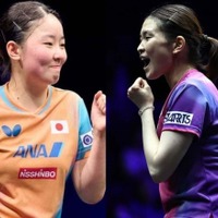 張本美和が語った橋本帆乃香との“異色ペア”結成の舞台裏 ロス五輪へ求められる強化 カットマンとのダブルスに「イメージはある」 画像