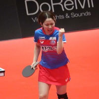 平野美宇、主将が進言したサプライズの“ダブルス起用”　張本美和、長﨑美柚不在の中で勝利に貢献「目標は昨日よりいいプレー」【Tリーグ】 画像