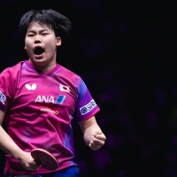 松島輝空、世界王者・王楚欽への雪辱果たし「一番強い選手に勝ててうれしい」　中国撃破のサウスポーが会心勝利に喜び【WTTチャンピオンズ重慶】 画像