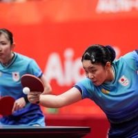 張本美和、早田ひなの“みわひな”ペアが圧勝で中国ペアとの頂上決戦へ　60年ぶり金メダル懸けて王曼昱・蒯曼組と激突【アジア大会2026卓球】 画像