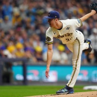 【MLB】「WS史上最速103.5マイル」ミジオロウスキー、初の大舞台で5回1失点の快投劇　フォーシーム全48球中40球が100マイル超え 画像