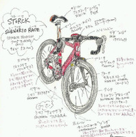 横浜山手で自転車乗りの美術家　斎藤真紀氏のスケッチ展を開催 画像