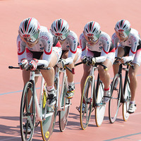 アジア選手権の女子ジュニアチームパーシュートで日本が優勝 画像