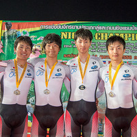 アジア選手権男子エリートチームパーシュートで日本は2位 画像