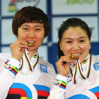 【トラック世界選手権15】女子チームスプリント、中国が世界新記録で金メダル　日本13位 画像