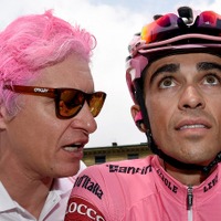 【ジロ・デ・イタリア15】コンタドール総合優勝、チームオーナーの髪もピンクに 画像