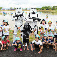 「スター・ウォーズ」田植えがスタート!ストームトルーパー登場に園児も釘付け 画像