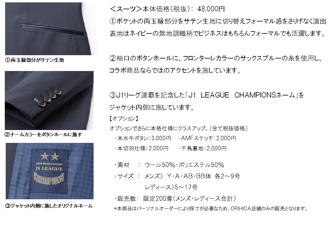 川崎フロンターレオフィシャルスーツのレプリカモデル限定発売 4枚目の写真 画像 Cycle やわらかスポーツ情報サイト
