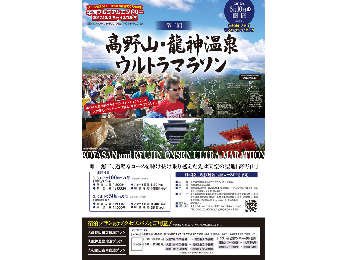 高野山 龍神 温泉 ウルトラ マラソン