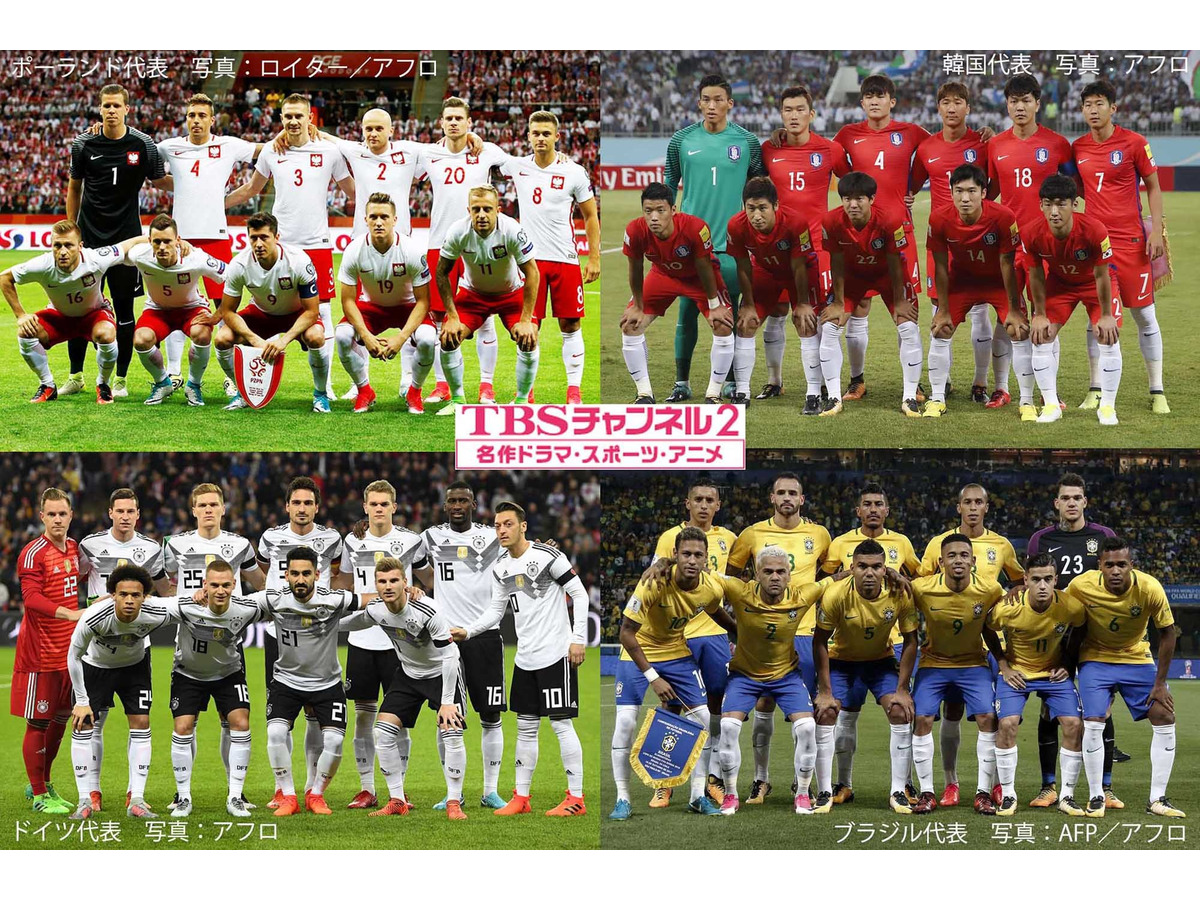 サッカー ポーランドvs韓国 ドイツvsブラジル をtbsチャンネル2が放送 Cycle やわらかスポーツ情報サイト