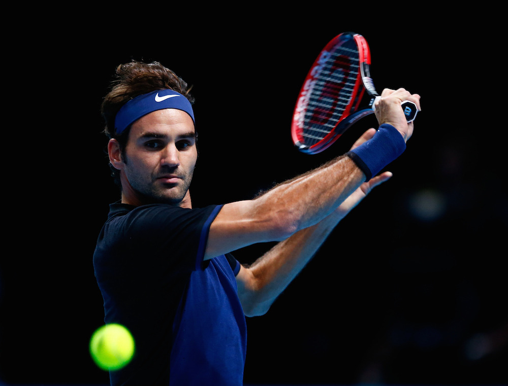 フェデラーがストレート勝ち、ジョコビッチの連勝記録を23で