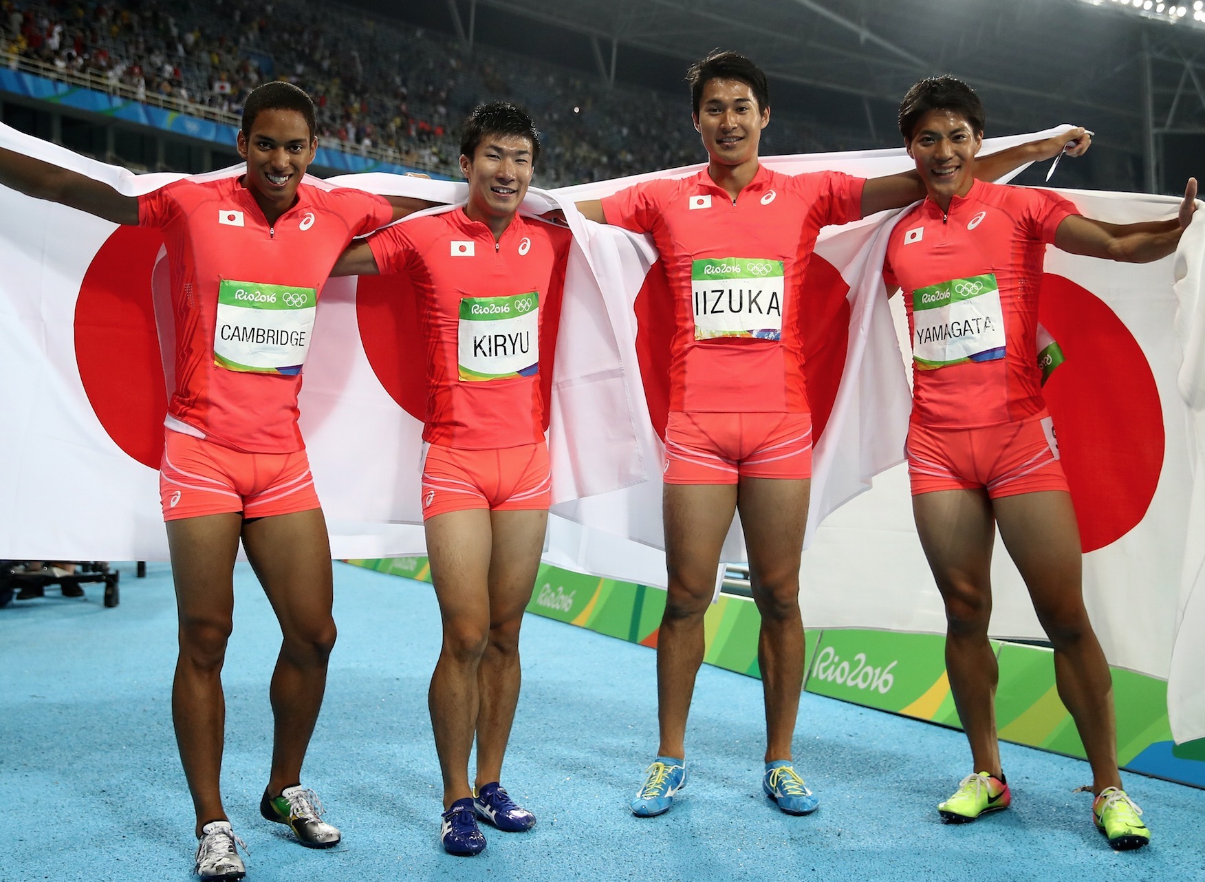 リオ2016】男子400メートルリレー、日本がアジア新記録で銀メダル