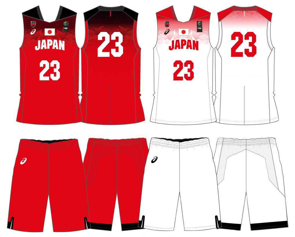 asicsレアバスケットボール日本代表別注ユニフォーム 受注販売】JBA公式 バスケットボール 男子日本代表 レプリカ