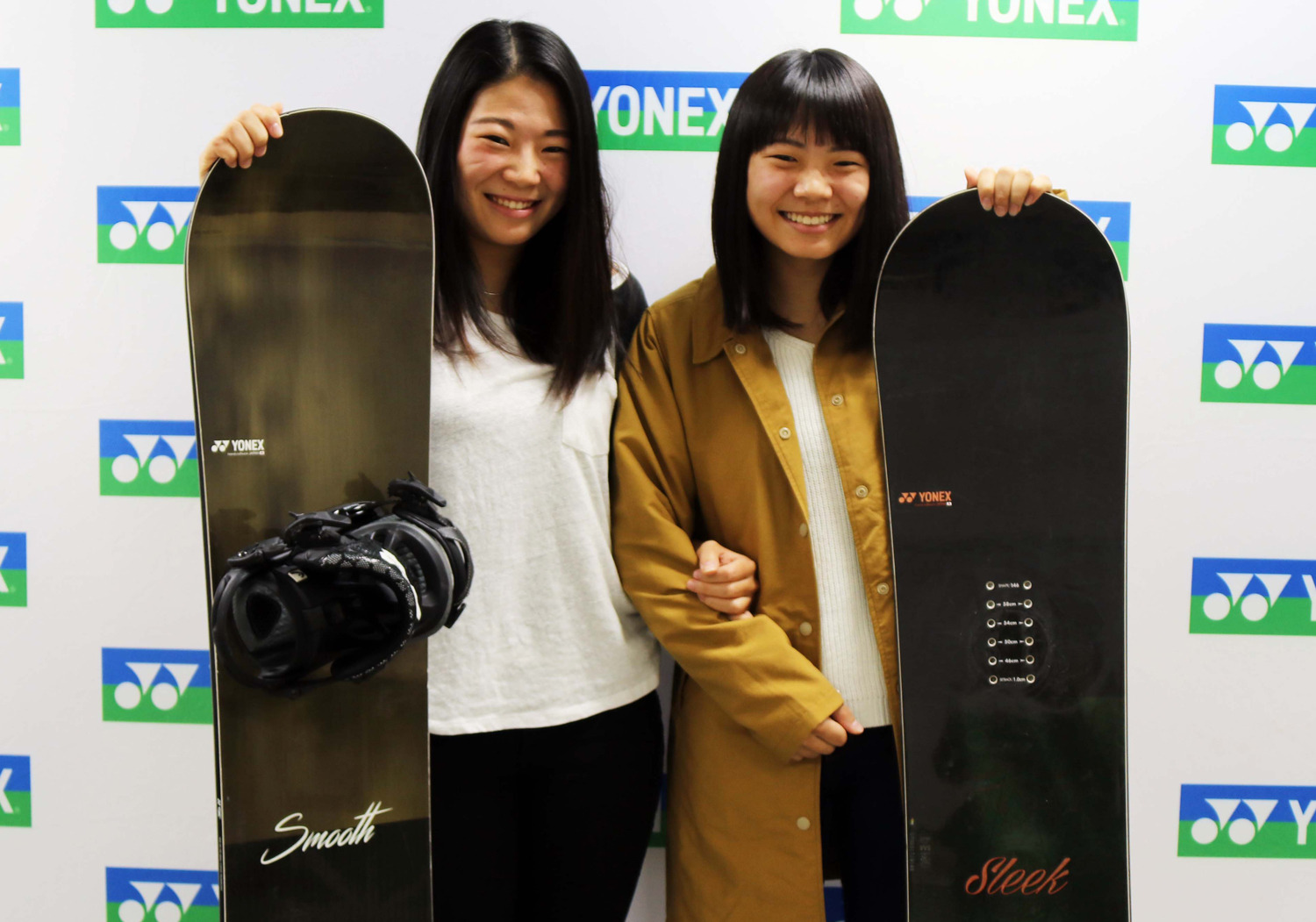 スノーボード・冨田せな、るき姉妹がヨネックスと用具使用契約を締結