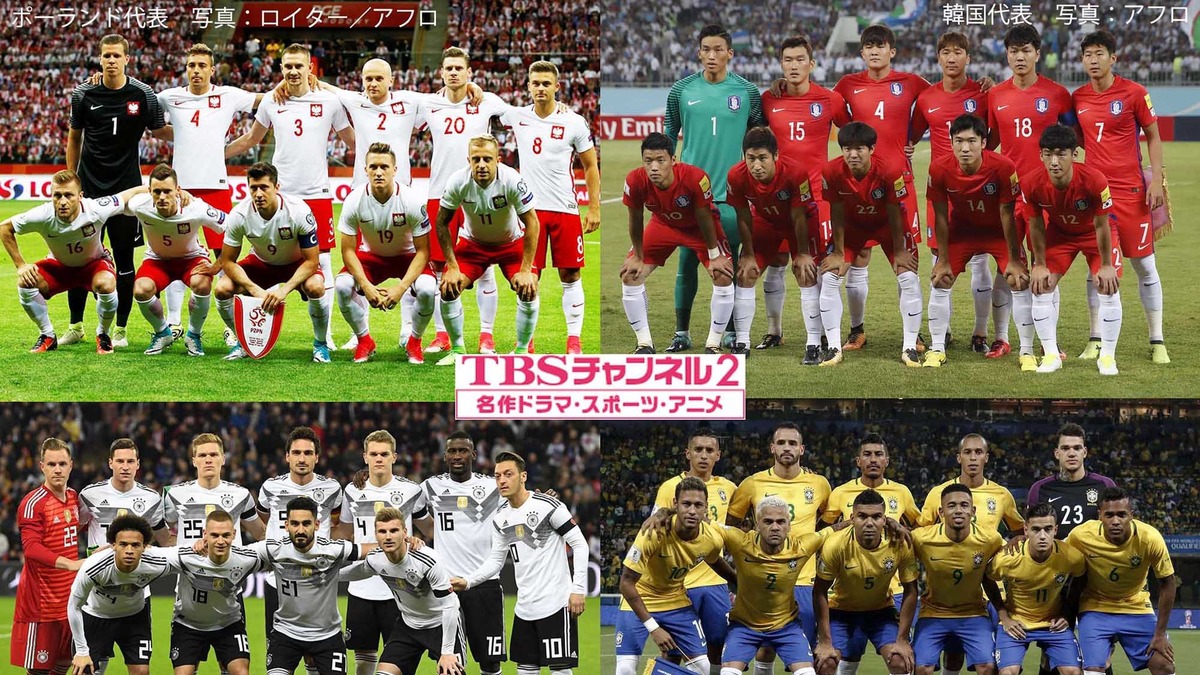 サッカー ポーランドvs韓国 ドイツvsブラジル をtbsチャンネル2が放送 Cycle やわらかスポーツ情報サイト