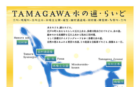 水をたどる、緑をたどる。「TAMAGAWA水の道・らいど」11月15日開催へ 画像
