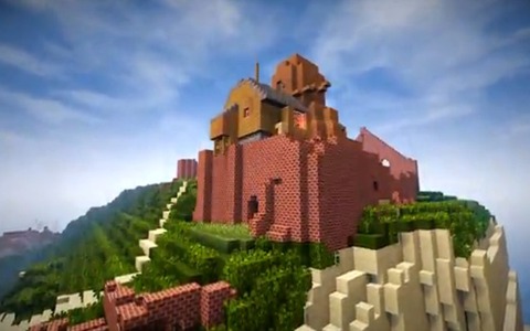 「天空の城ラピュタ」をマインクラフトで再現してみた…ニコニコ動画 画像