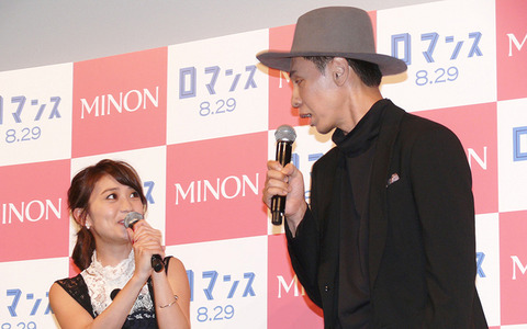 大島優子、主演作で身長35センチ差共演 画像