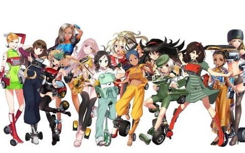 スポーツ車や芝刈り機を擬人化！『レーシング娘。』発表 DMM 画像