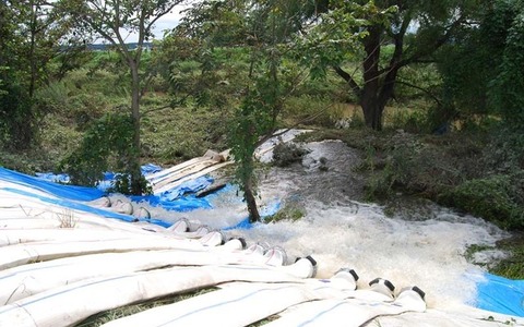 【豪雨災害】宮城・渋井川堤防が14日までに緊急復旧完了 画像