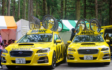 レヴォーグなどスバル車が大会関係車両として活躍…ジャパンカップサイクルロードレース 画像