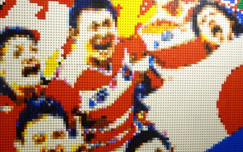 五郎丸ら巨大レゴ作品に…日本で2人「レゴ職人」が作成 画像