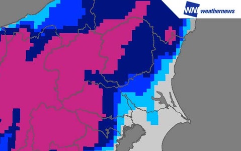 「ウェザーニュースタッチ」に積雪予想マップが追加 画像