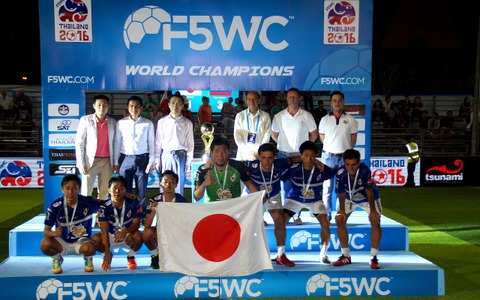5人制アマチュアサッカーF5WC、日本代表「TamaChan」が準優勝 画像