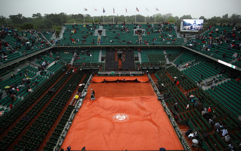 全仏オープンに選手から不満の声、雨対策の不備にどう向き合う 画像