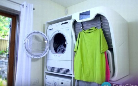 欲しすぎる…。洋服を自動でたたんでくれる洗濯マシーンが開発中 画像